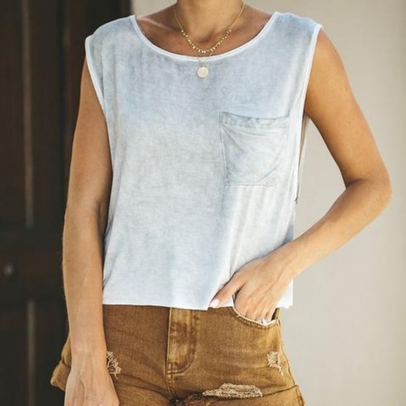 Muscle Tank Soft Gray Washed - Picture 5 of 7